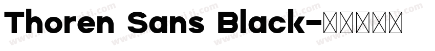 Thoren Sans Black字体转换